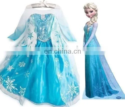 Frozen Elsa Anna Dress Cosplay Costume Wholesale photo-2