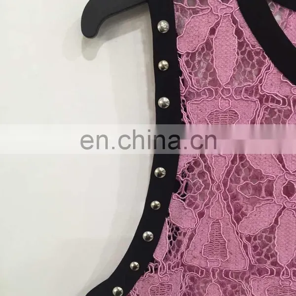 Spell Color Rivet Full of Bud Silk Women's Vest photo-3