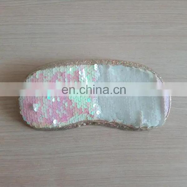 Professional Customized Sequin Decoration Soft Plush Eye Msk photo-3