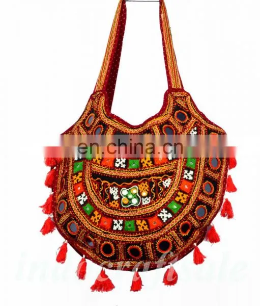 Banjara Bag Patchwork Boho Bag Vintage Tote Bag Tribal Gypsy Indian Hand Embroidered Vintage Shoulder Bag Purse