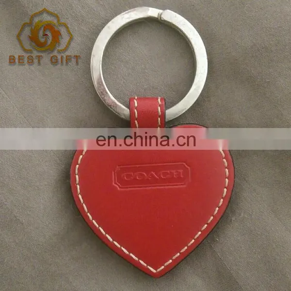 Creative Special Wedding Souvenir Heart Shape Leather Keyring photo-5