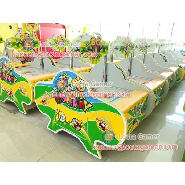 Zhongshan Locta Amusement Redemption Equipment, Spaceship Hockey 2P Game Machine for Kids, Coin Operated, Throwing Ball photo-5