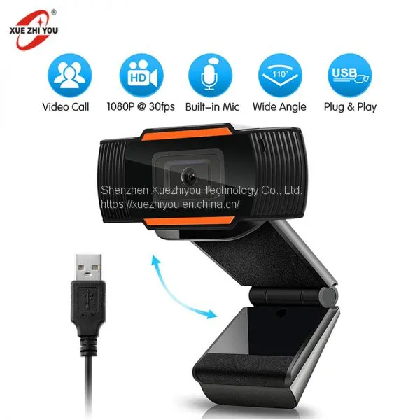 STOCK 1080P HD USB Webcam Computer Camera With Microphone PC Camera for Web Conference photo-2