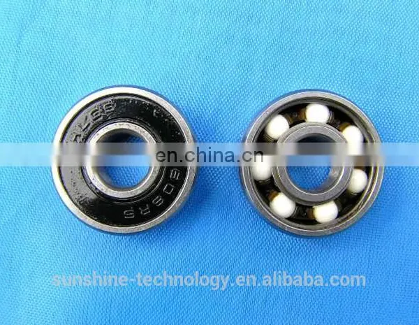 High Quality Customized ZrO2 Hybrid Ceramic 608rs Bearings Skateboard Ball Bearing photo-6