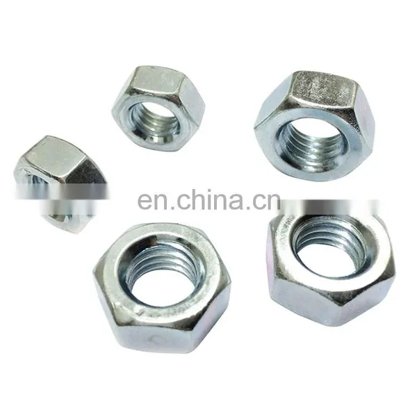 China Manufacturer Zinc Plated Gr 6 8 DIN934 M16 Hexagonal Nut ISO4032 M26 M56 m8 Hex Nut M12 photo-3