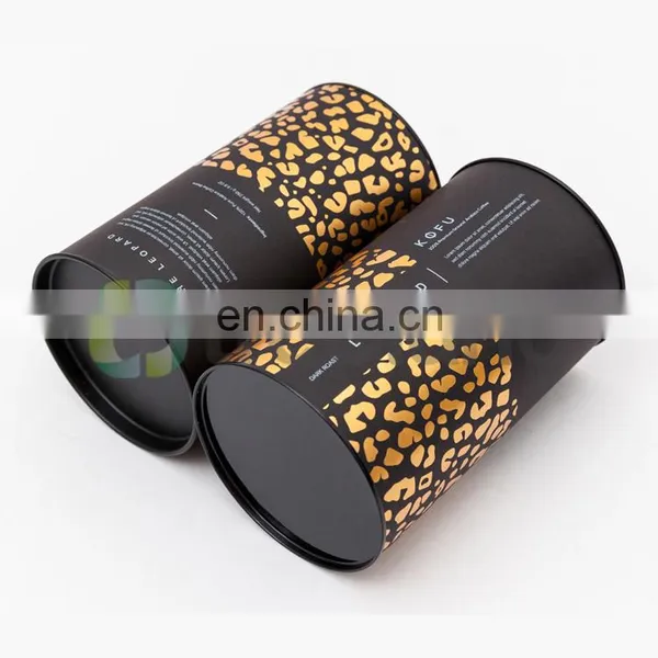 Custom Luxury Coffee Machine Paper Boxes Round Coffee Packaging Boxes With Tin Insert Lid photo-4