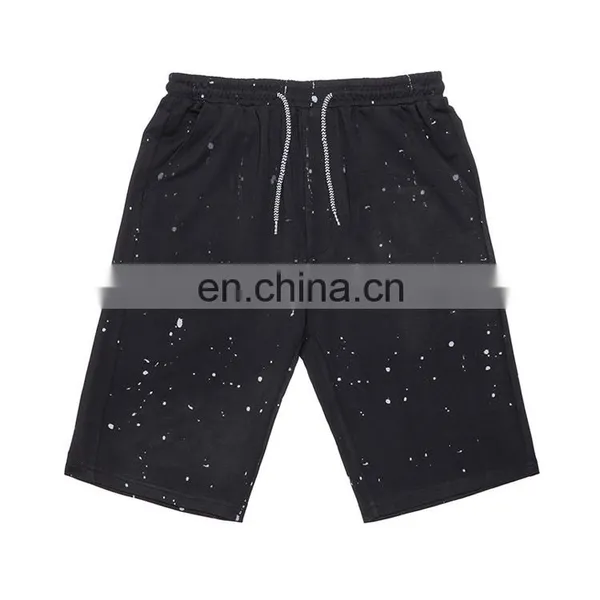 High Quality Yihao Men Print Gym Cotton Shorts