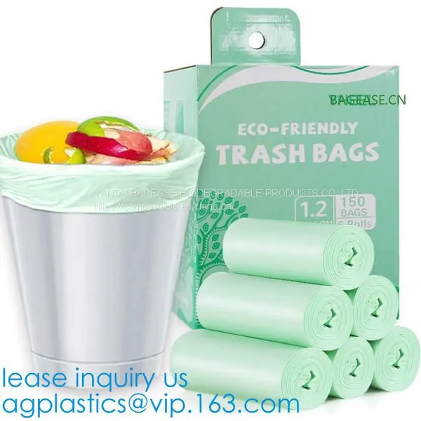 Jumbo Carrier Bags, Gallon Biodegradable and Compostable Kitchen Trash Bag,Eco Friendly Biodegradable Packaging Bags 100% Compostable Plasti photo-4