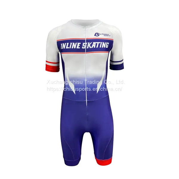 Chisusport Sublimation Short Track Speed Tops Bike Team Quick Dry Breathable Shirt T-shirt Cut Resistant Suit Teamwear Custom Oem photo-2