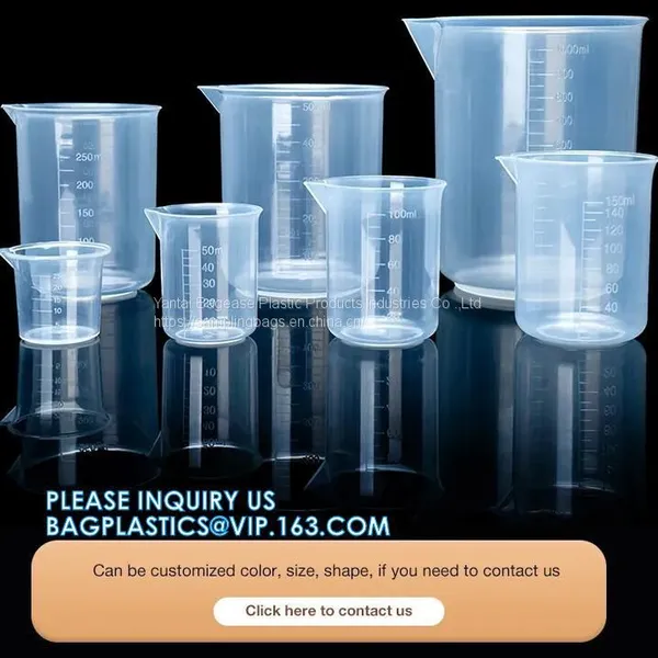Factory Custom Logo Lab Graduated Plastic Measuring Cup/Jug With Handle, Laboratory Good Price 500ml 1000ml Plastic Measuring photo-5