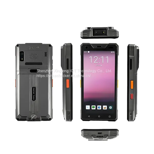 XT8006 Android 9.0 PDA Barcode Scanner 1D 2D QR Code Scanner IP66 Wifi 4G Keyboard NFC PDA Data Terminal photo-2