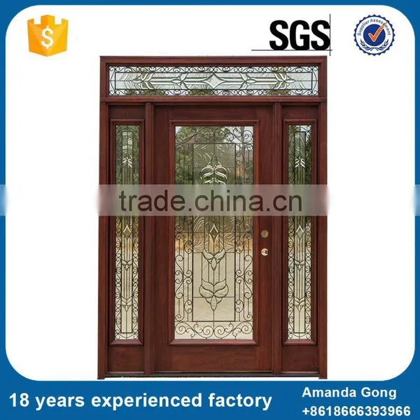 OEM Available Inexpensive Security Forged Iron Entry Doors photo-3
