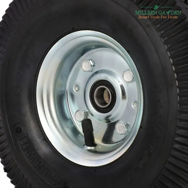 4.10/3.50-5 Black Tire Pneumatic Tyre Mobility Power Wheelchair Garden Trolley Cart photo-5