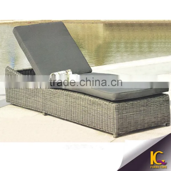 Fancy Beach Swimming Pool Rattan Chair for Outdoor Sun Lounger