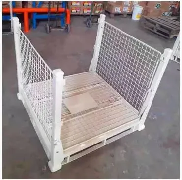 Metal Storage Cage/Steel Cage/Wire Mesh Cage for Warehouse Transport Stillage Wire Mesh Cage photo-3