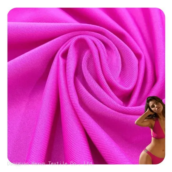 55D Woven Polyester Spandex Semi-sheen Lycra Fabric is Suitable for Swimming and Sports Clothing.
