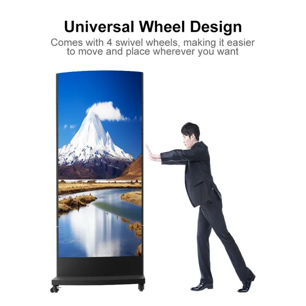 LED Mechanical Rotating Poster Screen Full-color LED Display Flight Case Shopping Mall Advertising Machine Display High-brightness Large Screen photo-5
