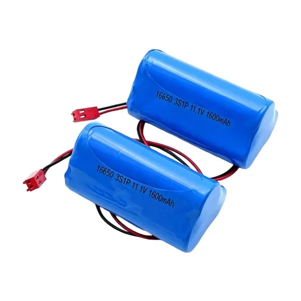 Wholesale Factory Price 16650 Cylindrical Cell 3S1P Pack 11.1V Li-Ion Battery 1600mAh 1800mAh 2000mAh Pack for Mini Electronics