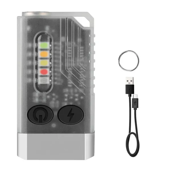 Wholesale 1000LM Magnetic Mini Keychain Flashlight Rechargeable EDC Torch 12 Light Modes Multi-Color IPX4 Waterproof Type-C for Outdoor Emergency