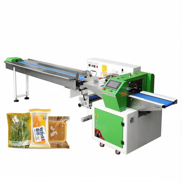 Multifunctional Automatic Packaging Machine for Cookies Mooncakes Bread Fruits Vegetables Daily Necessities Hardware Cosmetics Film Cutting Sealing