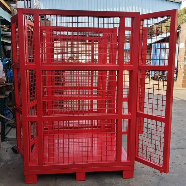 Detachable Double‑Door Cage Box, Metal Mesh Material Cage, Stackable Warehouse Turnover Cage Box, Non‑Standard Customization photo-5