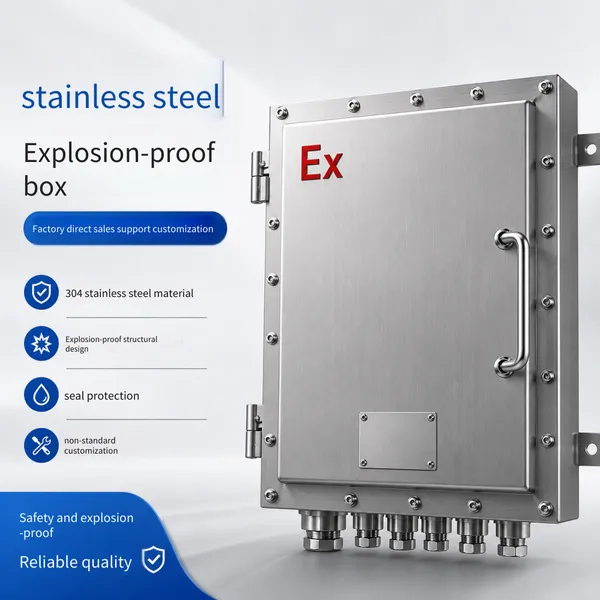 304 Stainless Steel Explosion-proof Box, Explosion-proof Distribution Box, Flameproof Control Box, Customized Outdoor Non-standard Size With Openings