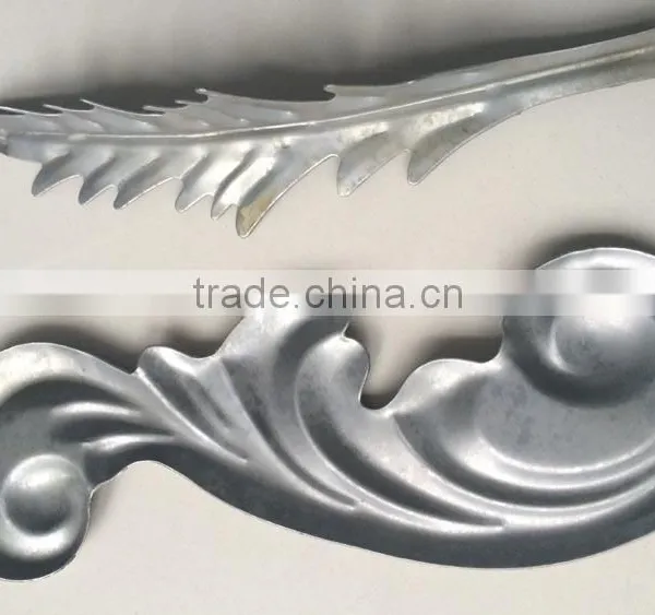 Decorative Wrought Iron Stamping Ornaments /new Type Wrought Iron Gate Ornament Cast Stamping Flower and Leaf photo-3