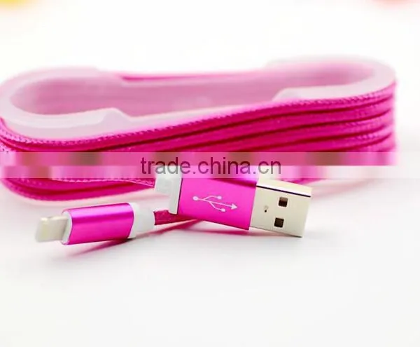 Nylon Braided USB Charging Data Cable Data Syne Cable for Iphone photo-2