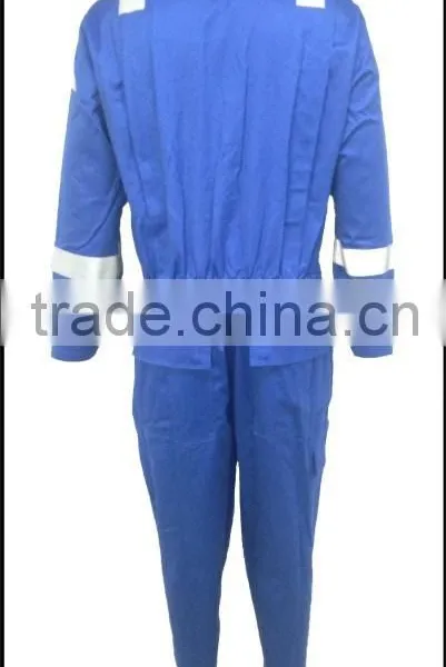 Workwear Industrial 100% Cotton & EN11612 Flame Retardant & Anti-static Reflective Safety Coverall photo-2