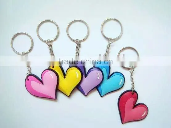2D pvc keychain