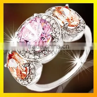 New Model Silver Ring With Shiny Zircon Fashion Cheap Wedding Ring photo-3