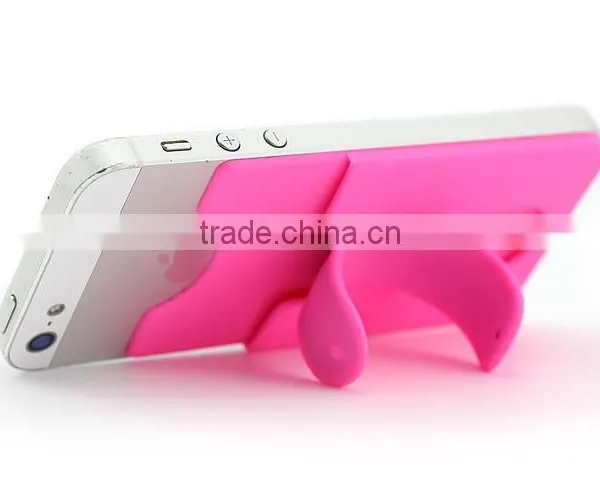 Custom Made Silicone 3m Sticker Smart Wallet Mobile Card Holder photo-2