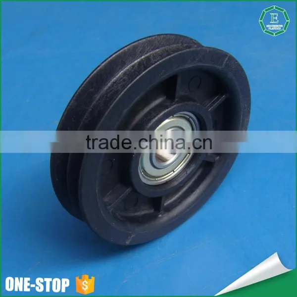 Wholesale Moulded Injection Custom Sizes Timing Belt Door Slide Sheave Small Plastic Nylon Pulley Wheels With Bearings photo-2