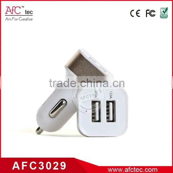 Wholesale Promotional Dual Usb Port 5v 2.1A 1A Best Cheap Portable Phone Car Chargers photo-2