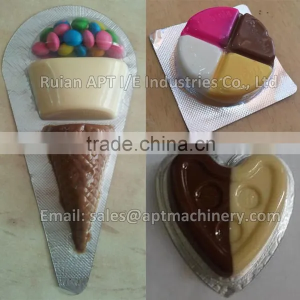 Flat-plate Automatic Blister Packing Machine for Candy, Chocolate,Cocoa Powder,Ketchup,Marmalade,Chocolate Cream, Butter, Honey photo-3