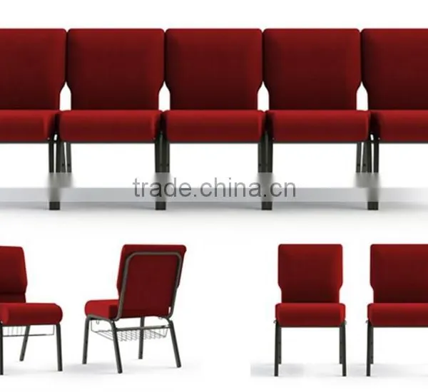 Metal Frame Chairs Church Auditorium Chairs for Sale photo-2