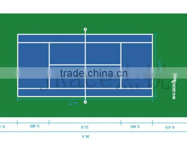 High Wearing Resistance Tennis Court Sports Floor
