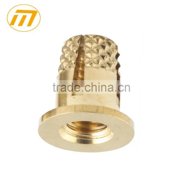 custom brass threaded insert nut