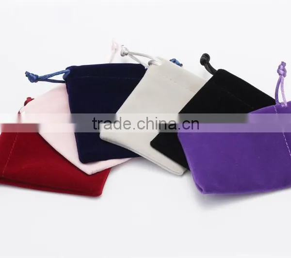 High Quality Custom Velvet Drawstring Pouch Bag ,velvet Jewelry Bag photo-3