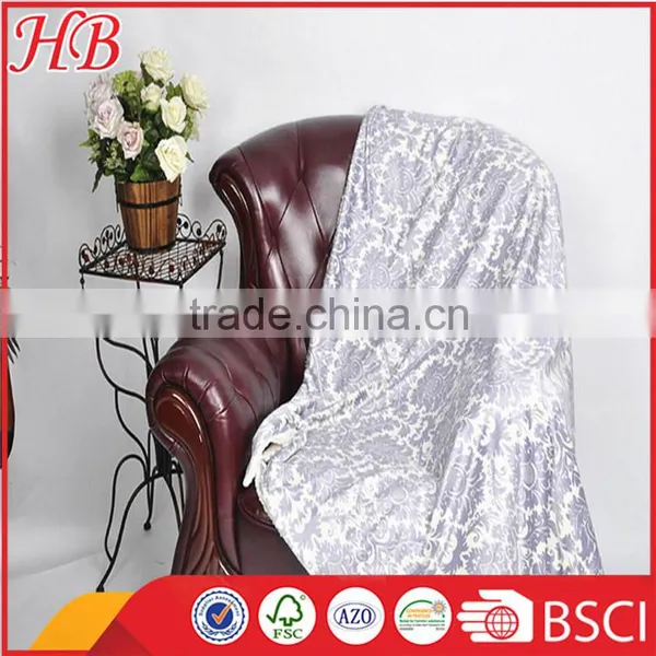 China Supplier Super Soft Fashion Printed Micro Mink Blanket and Back Sherpa Fleece Blanket photo-6