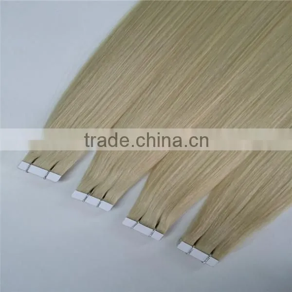 PU Tape In Remy Hair Straight 100% Human Hair Extensions photo-6