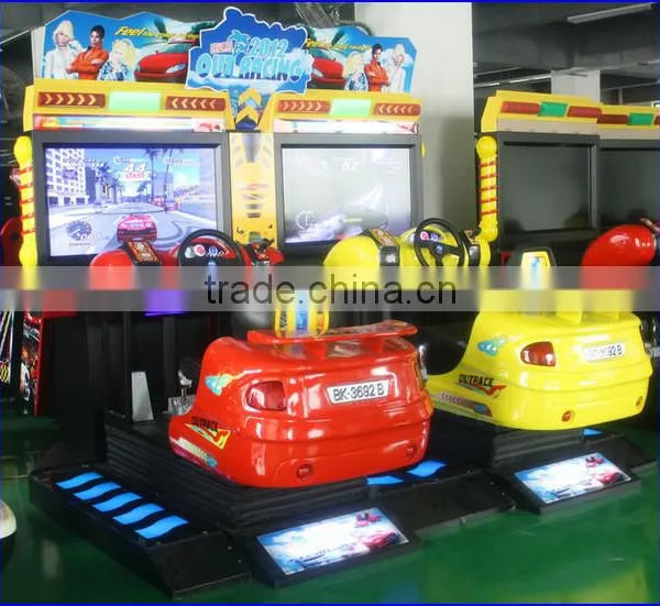 42 Inch Dynamic Seats Racing Car Simulator Racing Video Game Machine photo-3