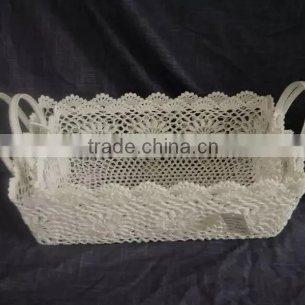 Creative Contracted the Manual Hook is Colored Make Fruit Storage Basket photo-3