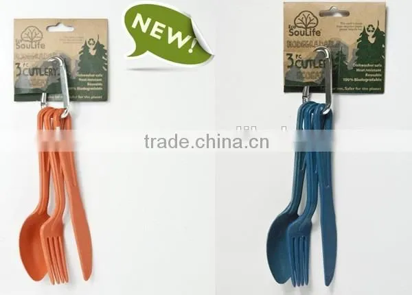 100% Natural Eco-friendly Cutlery Set(fork,knife, Spoon) photo-6