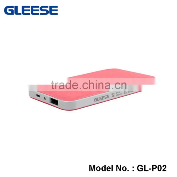 GLEESE 6000mAh MINI Slim Portable Power Bank Use Polymer Battery Companies Size is Credit Card Power Bank photo-5