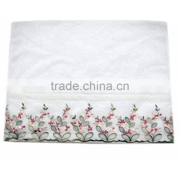 Cotton Terry Towel With Beautiful Lace