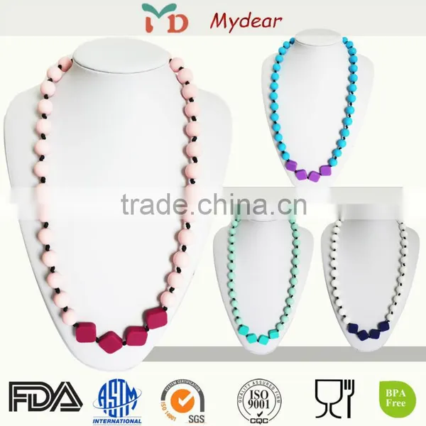 Mix Style Silicoen Teething Beads Necklace photo-4