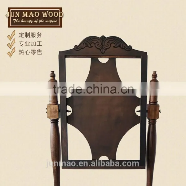 Brown Birch Carving Design Two-Side Pop Floor Poster Stand Display photo-2
