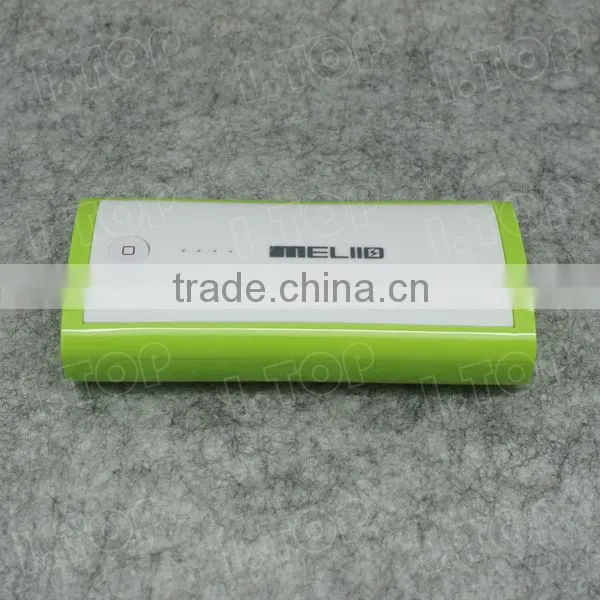 Fashion Colorful Power Bank 5200mAh External Backup Power Bank With LED Lights