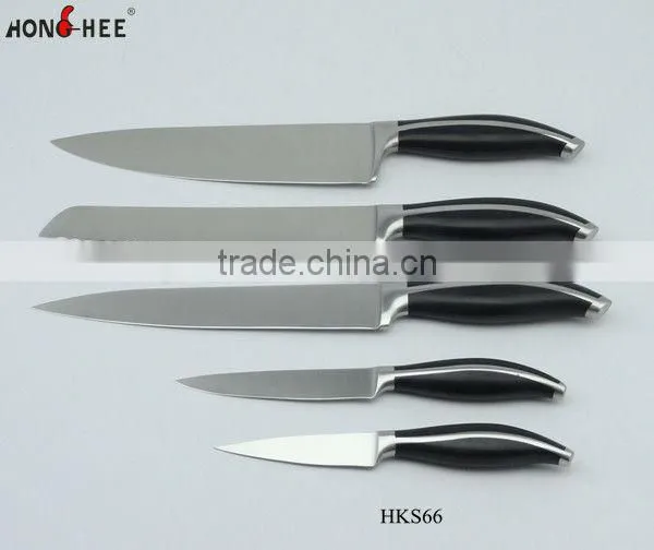Black Handle Stainless Steel Cutlery Knife